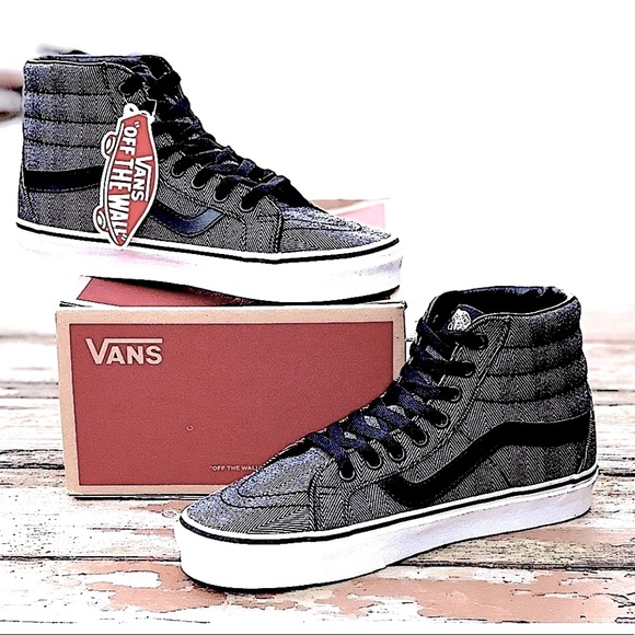 Vans Shoes - Vans Rare Herringbone Oversized SK8 Hi Top NIB